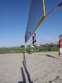 Beachvolleyball im April