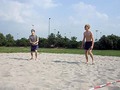 Beachvolleyball im April