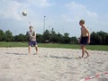 Beachvolleyball im April