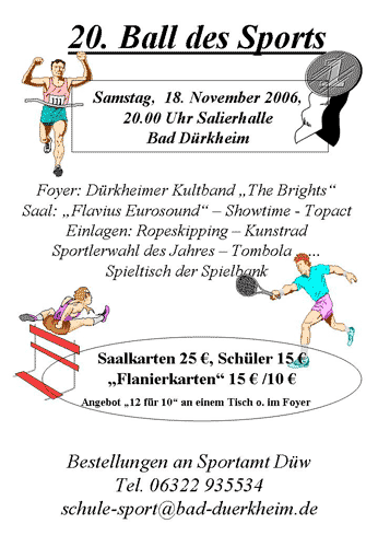 Plakat Sportlerball 2006